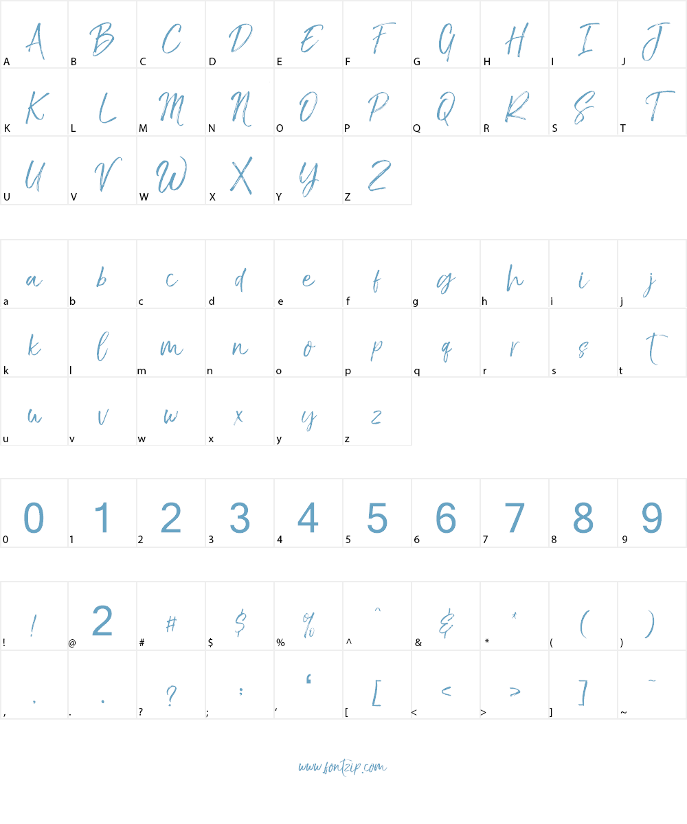 The BraggestDemo Font Character